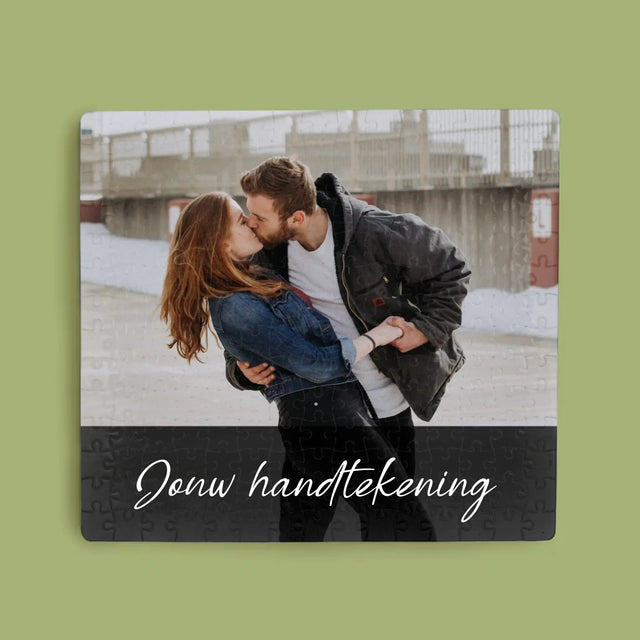 Foto En Handtekening: Jouw Foto En Handtekening - Puzzel