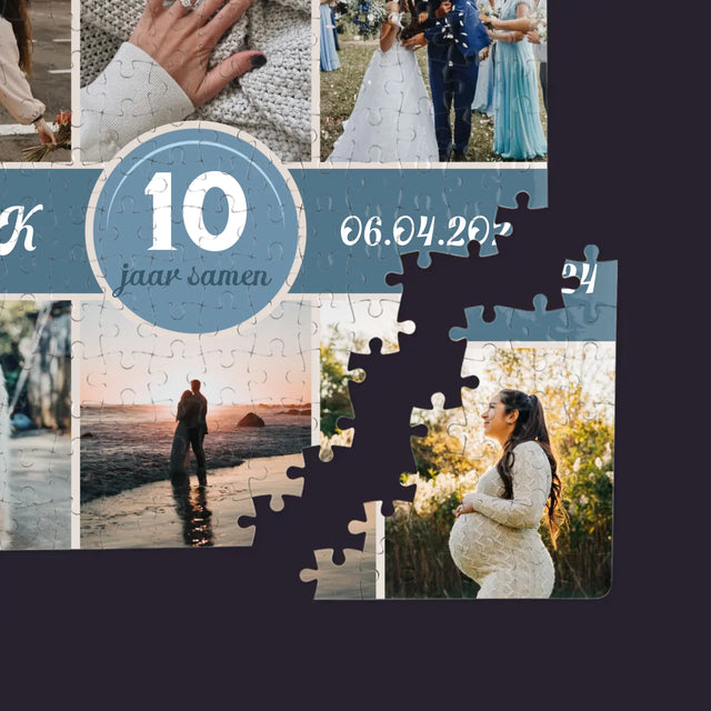 Fotocollage: Jaren Samen - Puzzel