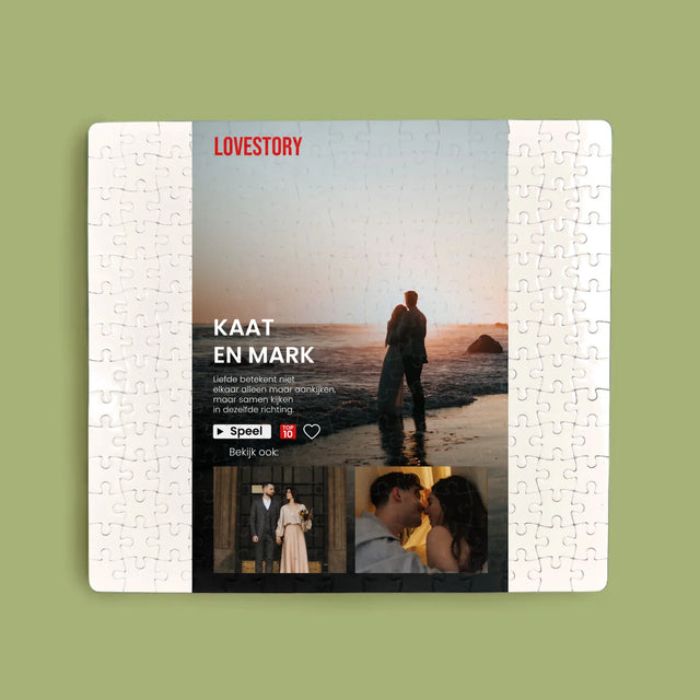 Fotocollage: Liefdesverhaal - Puzzel