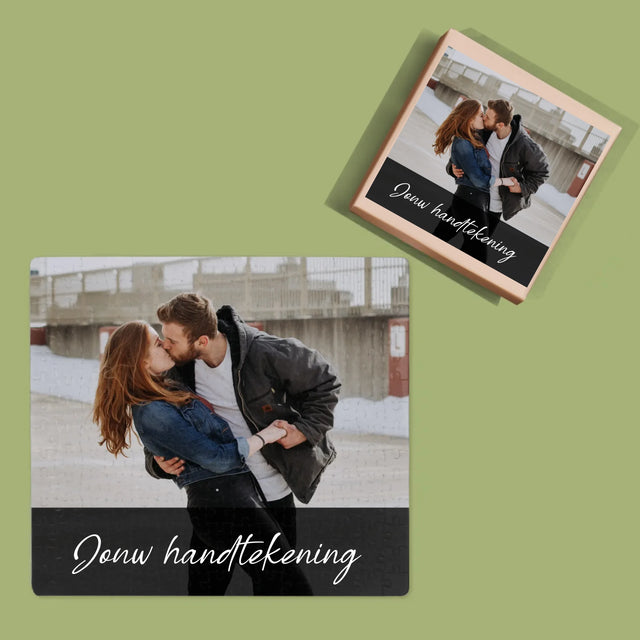 Foto En Handtekening: Jouw Foto En Handtekening - Puzzel