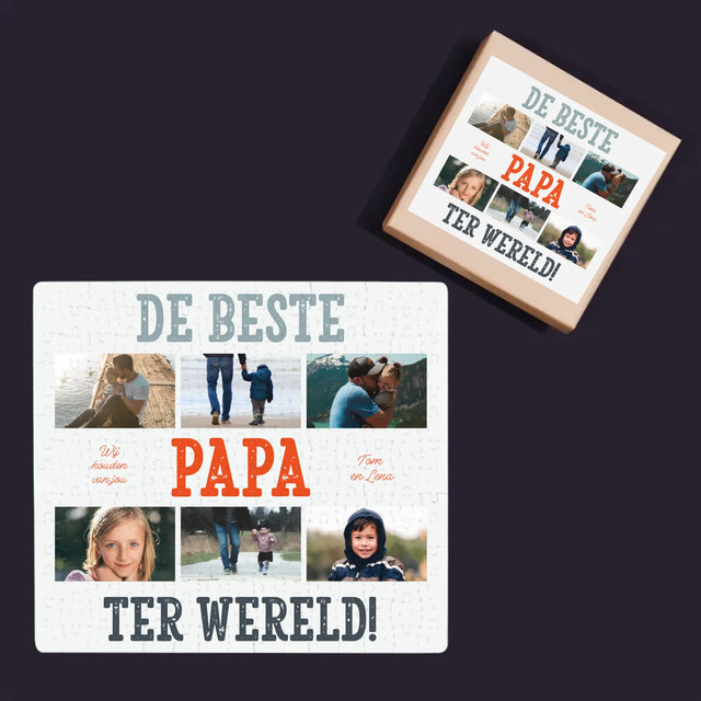 Fotocollage: De Beste Papa Ter Wereld, Foto'S - Puzzel