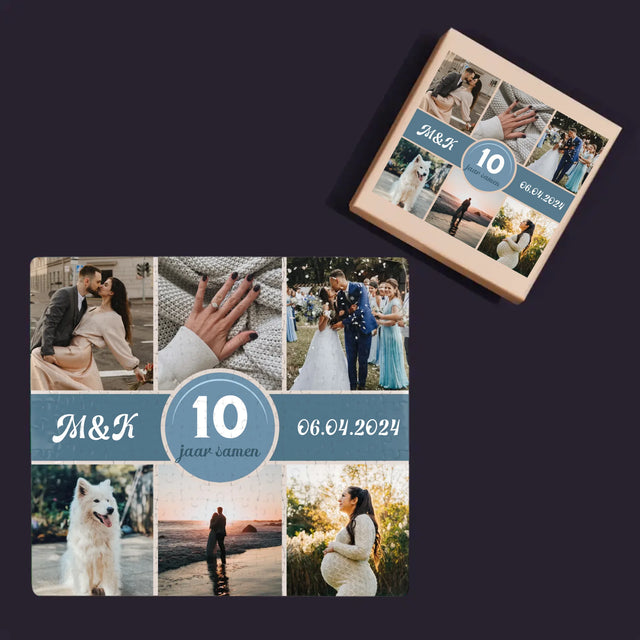 Fotocollage: Jaren Samen - Puzzel