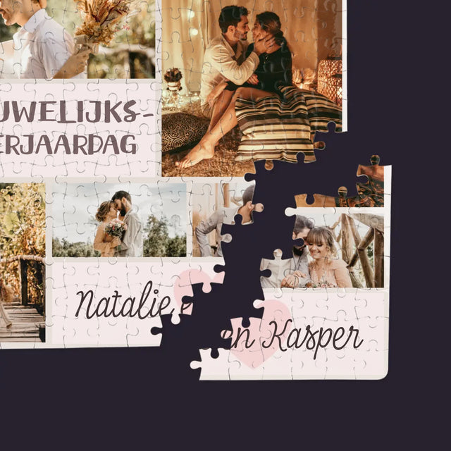 Fotocollage: 5De Huwelijksverjaardag - Puzzel