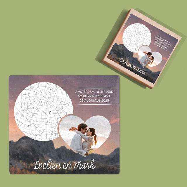 Starrenkaart: Verliefden Op De Bergen - Puzzel