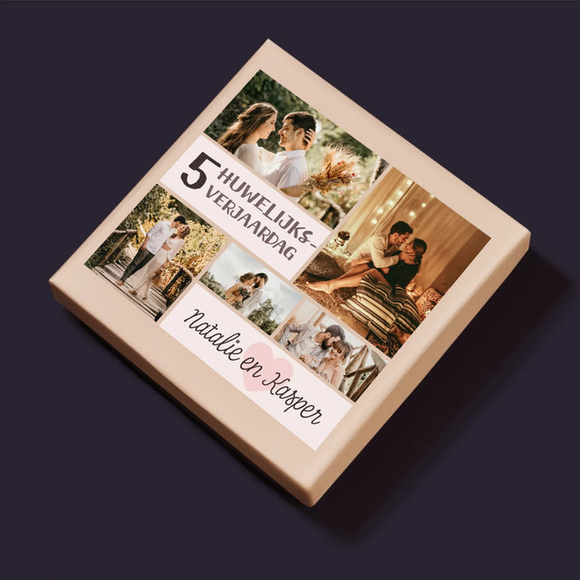 Fotocollage: 5De Huwelijksverjaardag - Puzzel