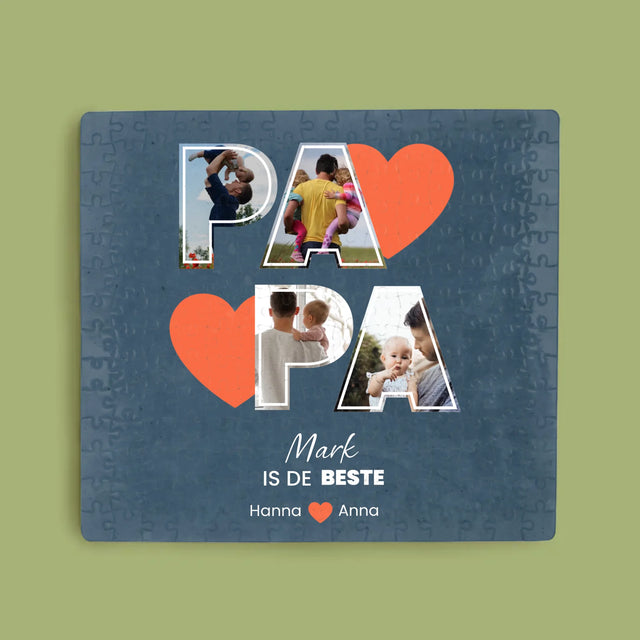 Fotocollage: Papa Is De Beste - Puzzel