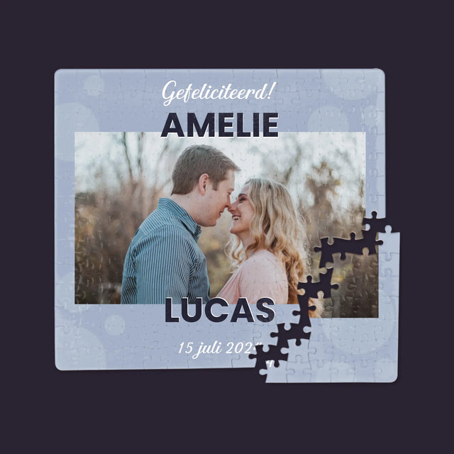 Foto En Handtekening: Huwelijkswensen - Puzzel