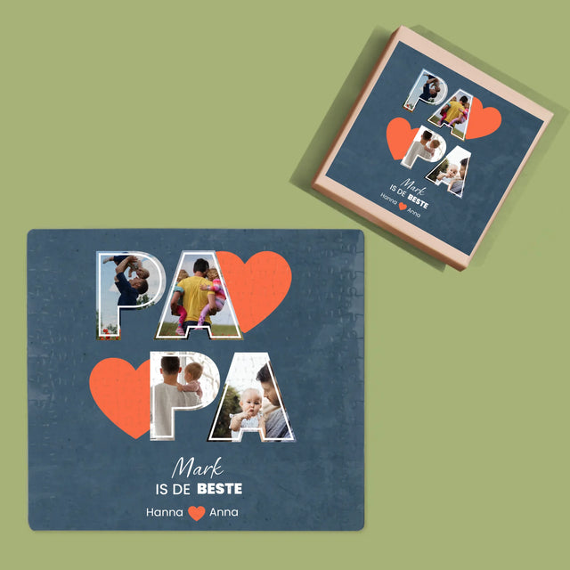 Fotocollage: Papa Is De Beste - Puzzel