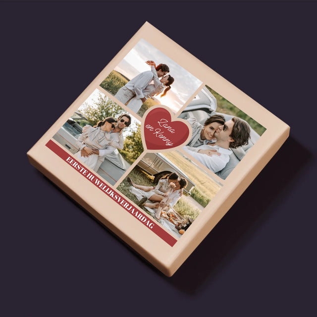 Fotocollage: 1 Jaar Samen - Puzzel