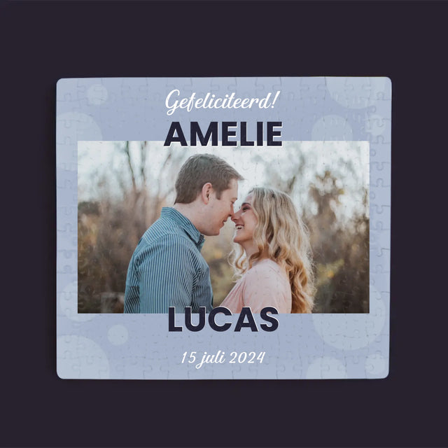 Foto En Handtekening: Huwelijkswensen - Puzzel