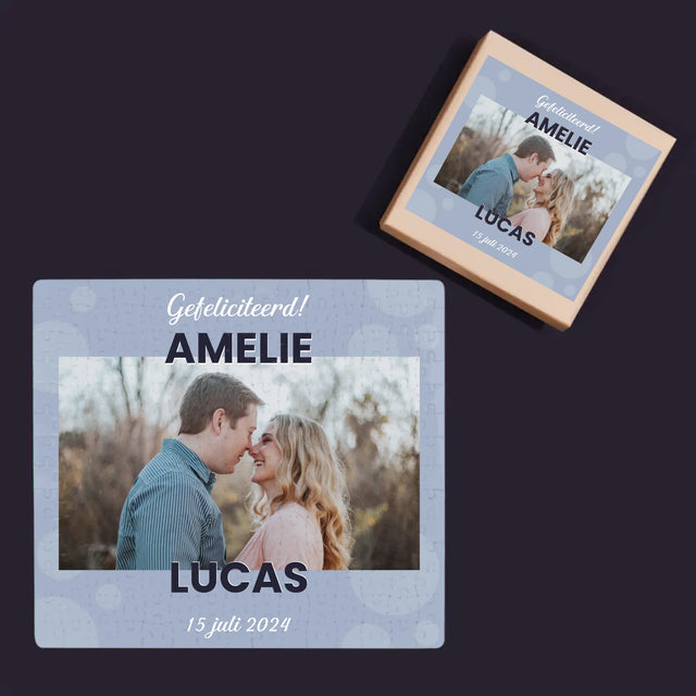 Foto En Handtekening: Huwelijkswensen - Puzzel