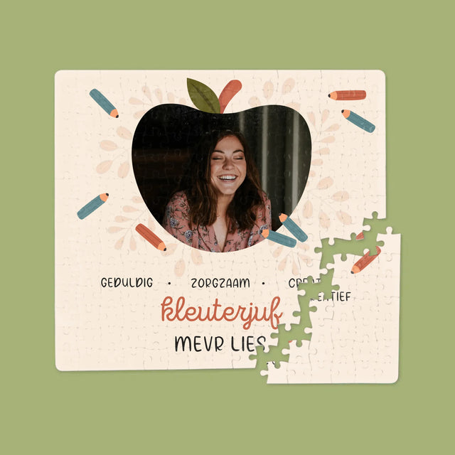 Foto En Handtekening: Kleuterjuf - Puzzel