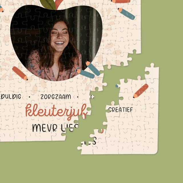 Foto En Handtekening: Kleuterjuf - Puzzel