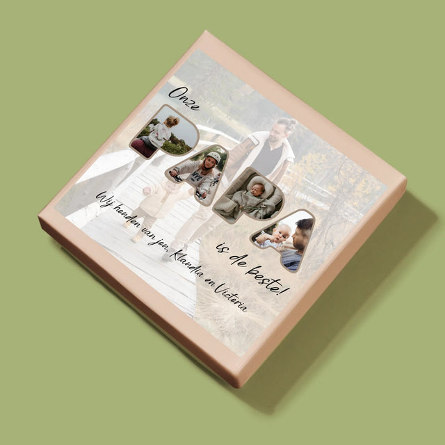 Woord Van Foto'S: Onze Papa Is De Beste - Puzzel