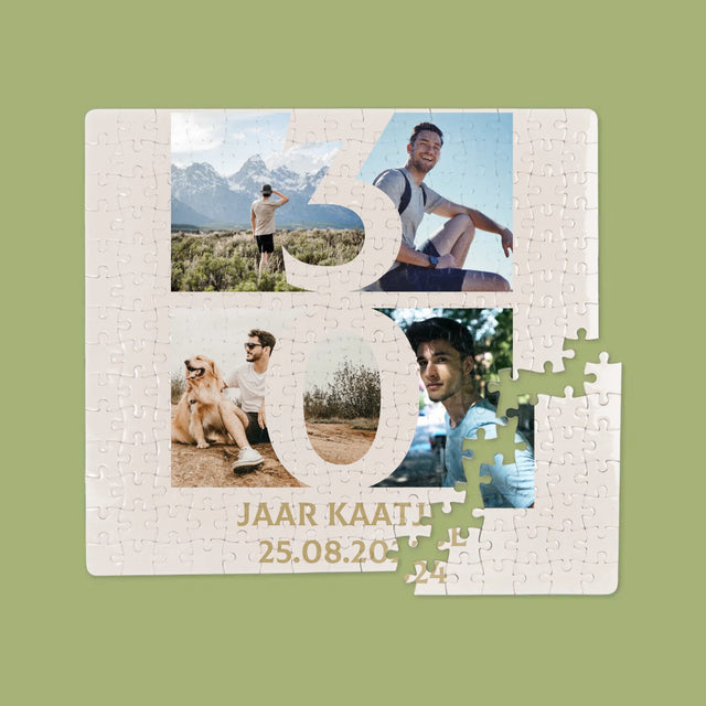Fotocollage: 30 Jaar, Cijfer Foto'S - Puzzel