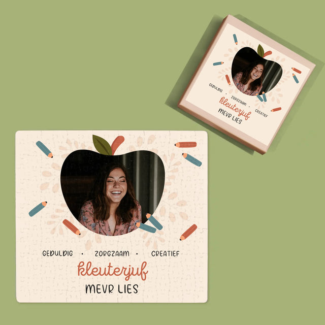 Foto En Handtekening: Kleuterjuf - Puzzel