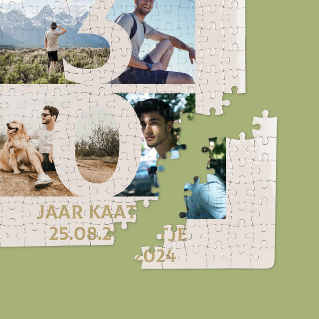 Fotocollage: 30 Jaar, Cijfer Foto'S - Puzzel