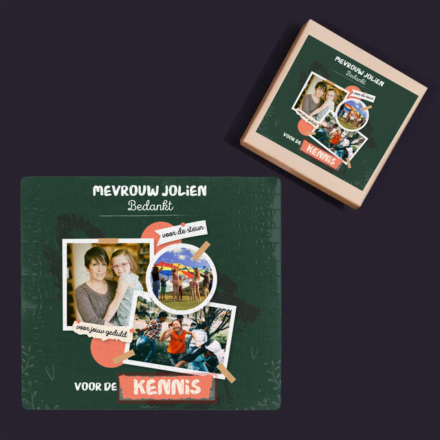 Fotocollage: Bedankt Voor De Kennis - Puzzel