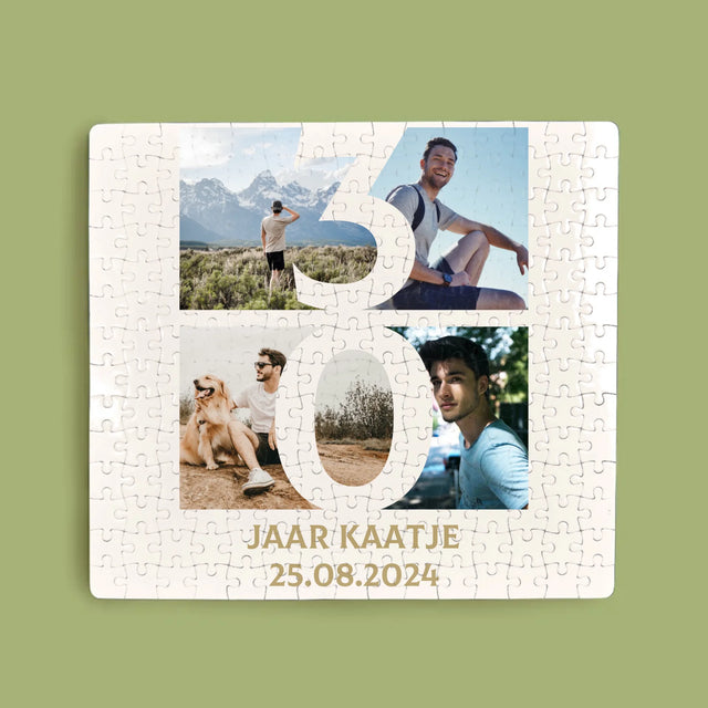Fotocollage: 30 Jaar, Cijfer Foto'S - Puzzel