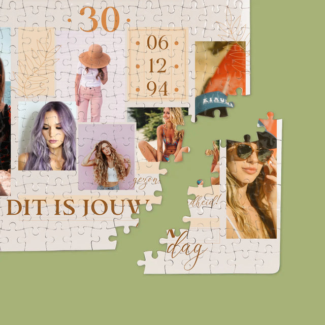 Fotocollage: Dit Is Jouw Dag - Puzzel