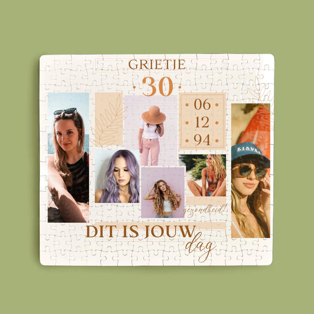 Fotocollage: Dit Is Jouw Dag - Puzzel