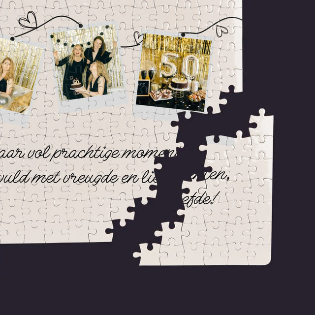 Fotocollage: 50 Jaar Vol Prachtige Momenten - Puzzel