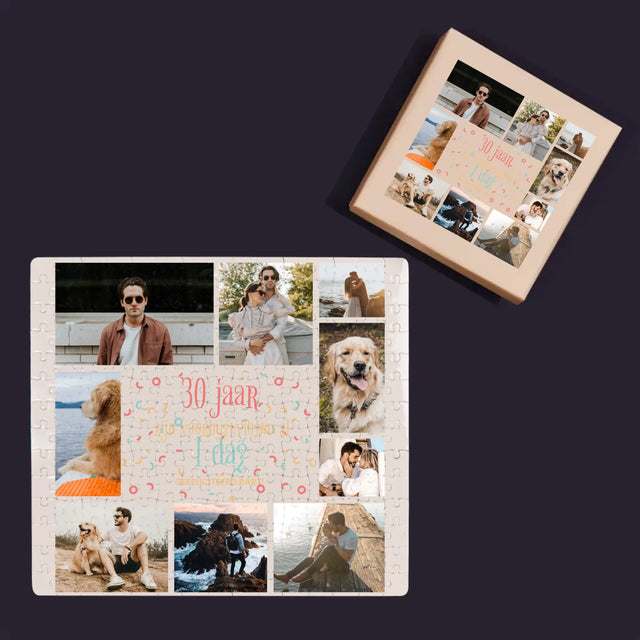 Fotocollage: 30 Jaar Voorbij - Puzzel