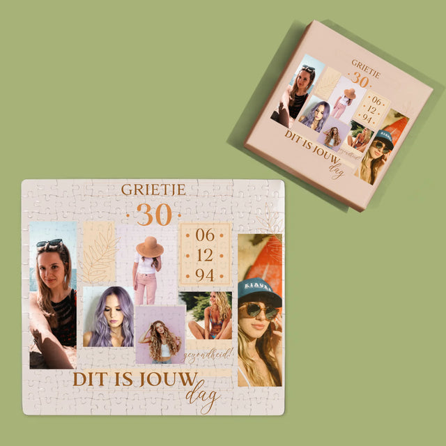 Fotocollage: Dit Is Jouw Dag - Puzzel