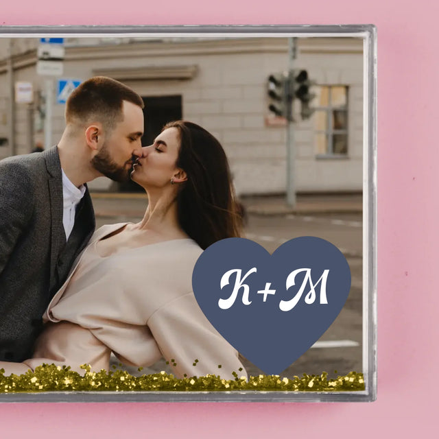 Fotocollage: Initialen Hart - Waterframe