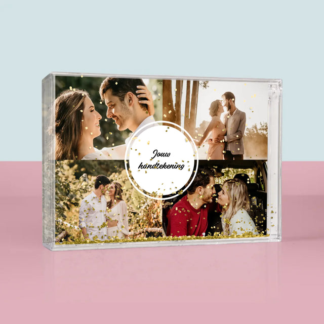 Fotocollage: 4 Foto'S En Handtekening - Waterframe