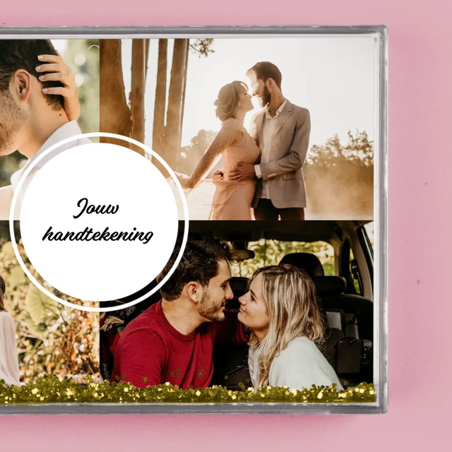 Fotocollage: 4 Foto'S En Handtekening - Waterframe