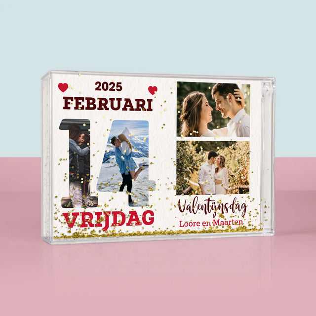 Woord Van Foto'S: Valentijnsdag Kalenderblad - Waterframe