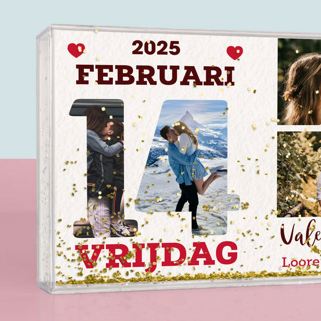 Woord Van Foto'S: Valentijnsdag Kalenderblad - Waterframe