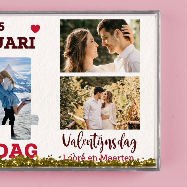 Woord Van Foto'S: Valentijnsdag Kalenderblad - Waterframe