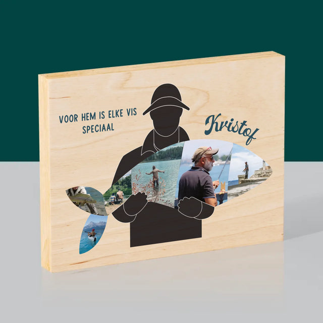 Vorm Van Foto'S: Elke Visje - Afdruk Op Hout (Horizontaal)