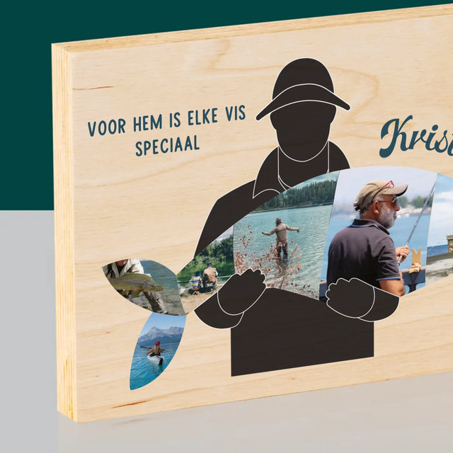 Vorm Van Foto'S: Elke Visje - Afdruk Op Hout (Horizontaal)