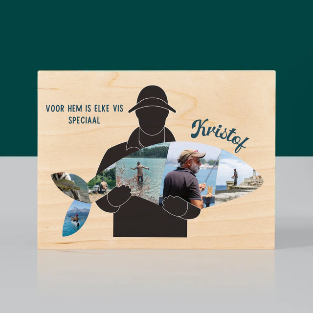 Vorm Van Foto'S: Elke Visje - Afdruk Op Hout (Horizontaal)