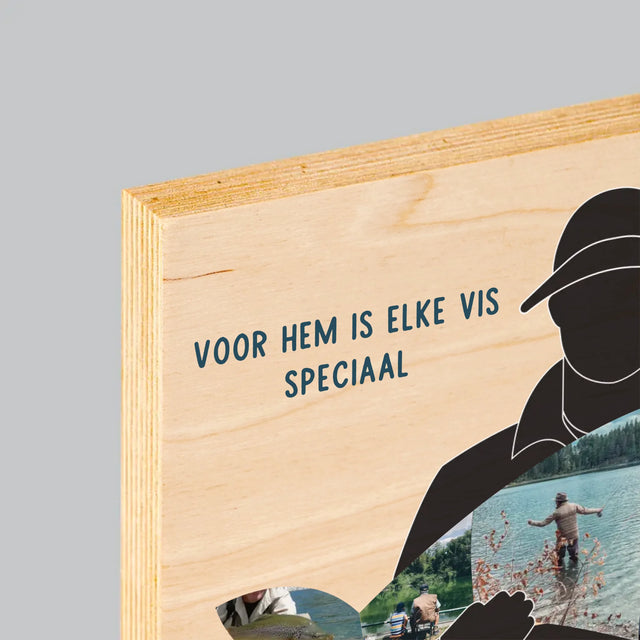 Vorm Van Foto'S: Elke Visje - Afdruk Op Hout (Horizontaal)