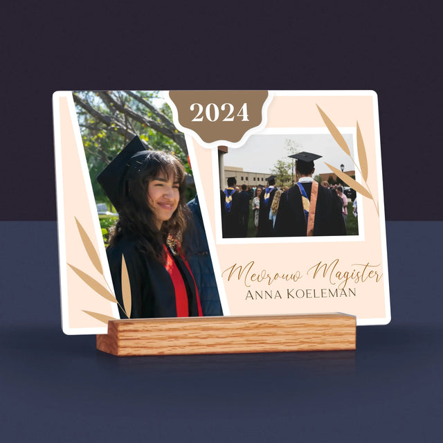 Fotocollage: Mevrouw Magister - Afdruk Op Acrylglas (Horziontaal)