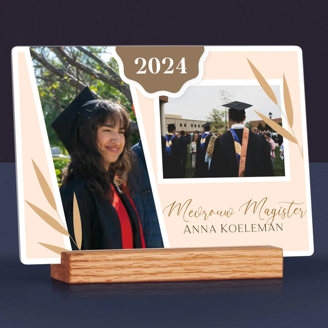 Fotocollage: Mevrouw Magister - Afdruk Op Acrylglas (Horziontaal)