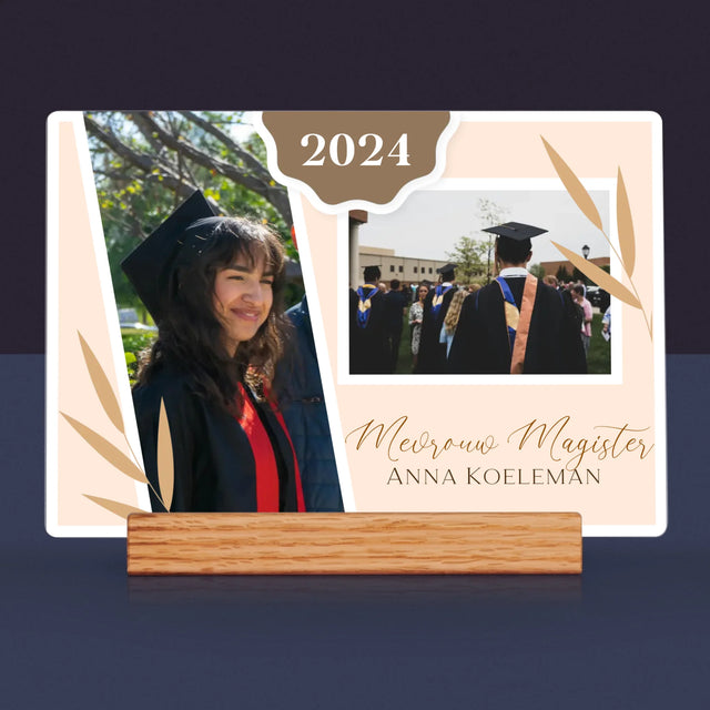 Fotocollage: Mevrouw Magister - Afdruk Op Acrylglas (Horziontaal)