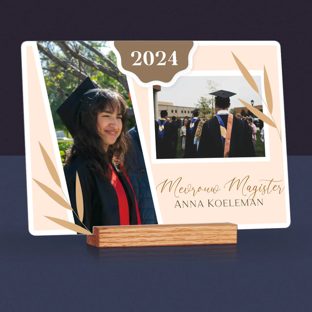 Fotocollage: Mevrouw Magister - Afdruk Op Acrylglas (Horziontaal)