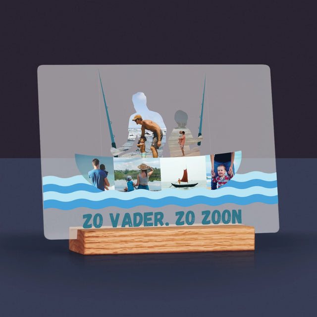 Vorm Van Foto'S: Zo Vader, Zo Zoon - Afdruk Op Acrylglas (Horziontaal)