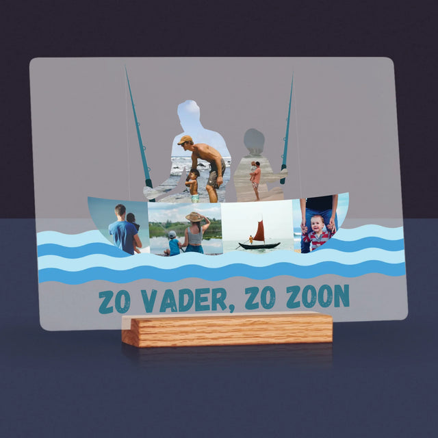 Vorm Van Foto'S: Zo Vader, Zo Zoon - Afdruk Op Acrylglas (Horziontaal)