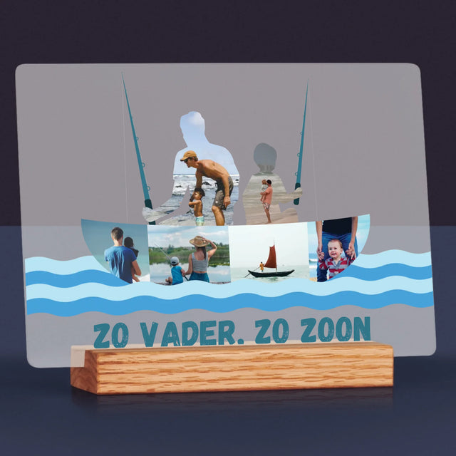 Vorm Van Foto'S: Zo Vader, Zo Zoon - Afdruk Op Acrylglas (Horziontaal)