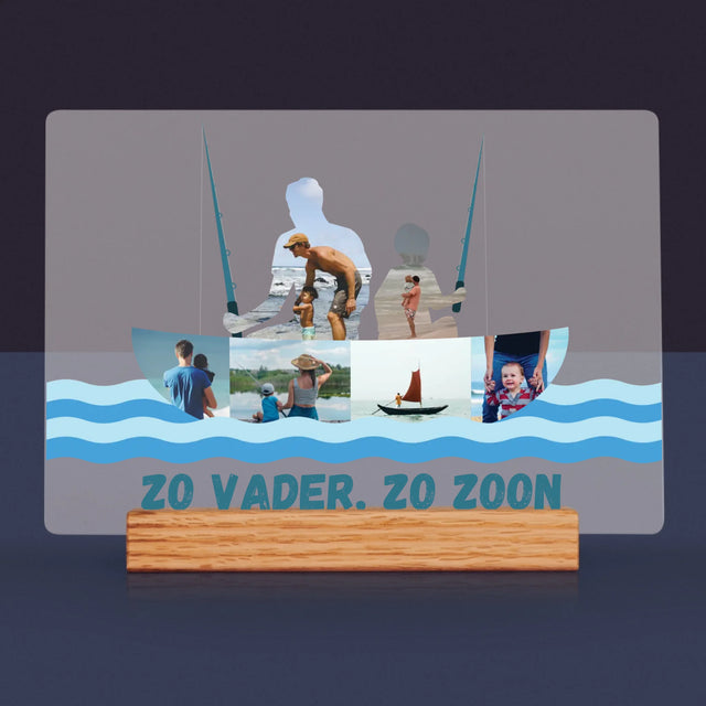Vorm Van Foto'S: Zo Vader, Zo Zoon - Afdruk Op Acrylglas (Horziontaal)