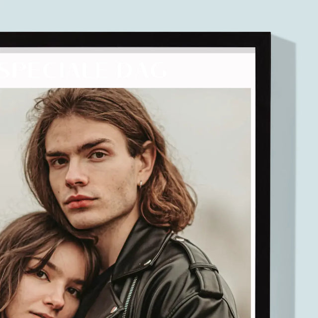 Foto En Handtekening: Onze Speciale Dag - Afdruk Met Frame 30X40