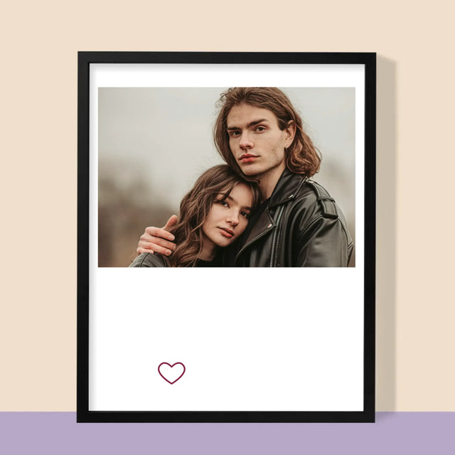 Foto En Handtekening: Onze Speciale Dag - Afdruk Met Frame 30X40