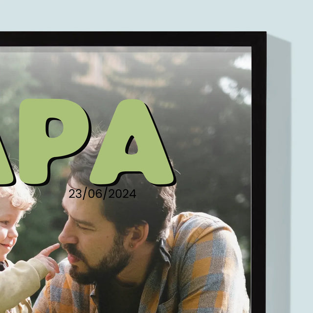 Omslag Van Tijdschrift: De Beste Papa - Afdruk Met Frame 30X40