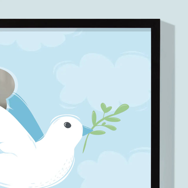 Foto En Handtekening: Souvenir Doopsel - Afdruk Met Frame 30X40